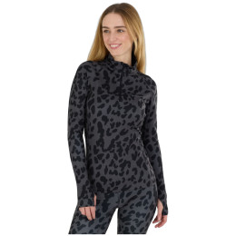 T-shirt fonctionnel femme Fundango Yade II Baselayer Top noir / gris scratch