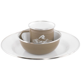 Set de vaisselle Robens Tongass Single Enamel Set beige