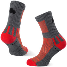 Chaussettes Zulu Trekking Women rouge / gris