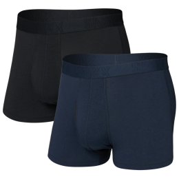 Caleçon Saxx Droptemp Cooling Cotton Trunk Fly 2Pk noir / bleu dark ink/black