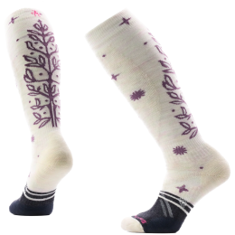 Chaussettes Smartwool Women's Ski Full Cushion Ice Blossom OTC beige
