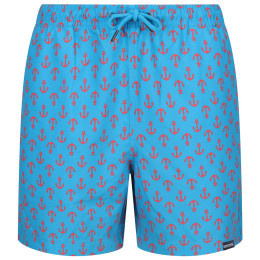 Short homme Regatta Loras Swim Short m bleue / rouge Fluro Blue Anchor Print