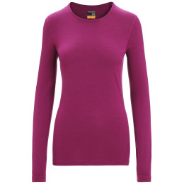T-shirt fonctionnel femme Icebreaker 200 Oasis LS Crewe bordeau Go Berry