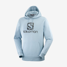 Sweatshirt Salomon Outlife Logo Pullover Hoodie bleu clair AshleyBlue