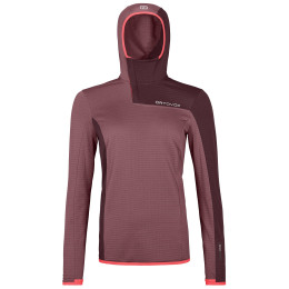 Sweat-shirt femme Ortovox W's Fleece Light Grid Sn Hoody rose Mountain Rose