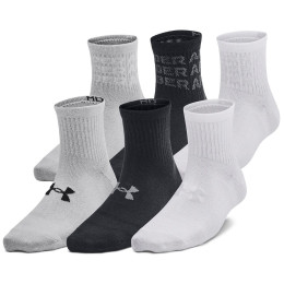 Chaussettes enfant Under Armour Yth UA Essential 6Pk Qtr Black