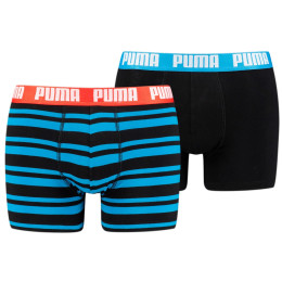 Caleçon homme Puma Heritage Stripe Boxer 2P mix1 bright blue
