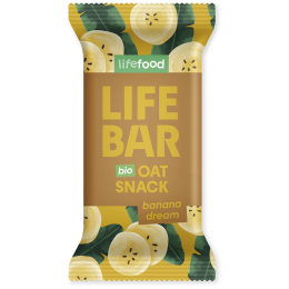 Barre Lifefood Lifebar Oat Snack banánový BIO 40 g
