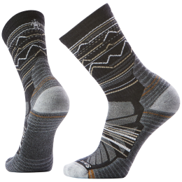 Chaussettes Smartwool Hike Light Cushion Mountain Range Crew noir / gris CHARCOAL/LIGHT GRAY