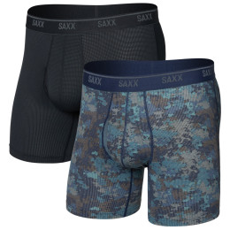 Caleçon homme Saxx Quest Quick Dry Mesh Boxer Brief Fly 2Pk