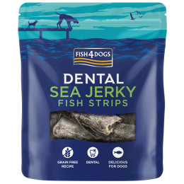 Friandises pour chiens Fish4Dogs Dental Sea Jerky Fish Strips 100g
