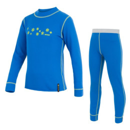 Ensemble enfant Sensor Double Face triko+spodky vločk bleue Blue