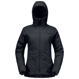 Veste d'hiver femme Norrona femund thermo60 Zip Hood noir Caviar Black