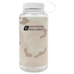 Bouteille Nalgene Wide Mouth Camo Print 1000 ml blanc Clear/White Camo
