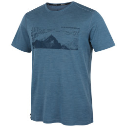 T-shirt homme MOOA Merino Lyolite Highlander 150 Short bleu blue