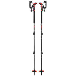 Bâtons de ski alpin Leki Haute Route 3 noir / rouge dark anthracite-dark red-black