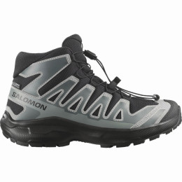 Chaussures enfant Salomon Xa Pro Mid Wp J Black-Sedona Sage-Wrought Iron noir / gris Black / Sedona Sage / Wrought Iron