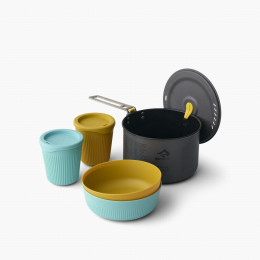 Set de vaisselle Sea to Summit Frontier UL One Pot Cook Set 2P 5 Piece bleu / jaune