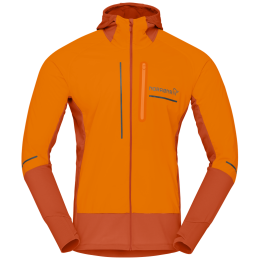 Sweat-shirt homme Norrona senja Alpha90 Hood orange Exuberance