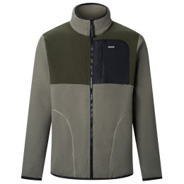 Sweatshirt fonctionnel homme Regatta Frankie Borg Colour Block kaki foncé SmkyOl/DkKhk