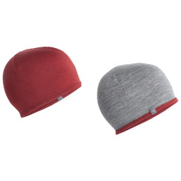 Bonnet Icebreaker Pocket Hat rouge / gris Cabernet/GritstoneHthr