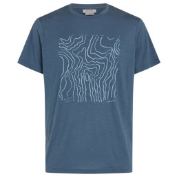 T-shirt fonctionnel homme Icebreaker M 150 Tech Lite SS Tee Great Heights bleu / gris Dawn