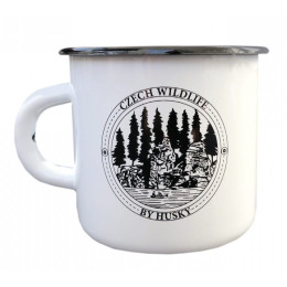 Tasse Husky 400 ml plechový noir / blanc Rock