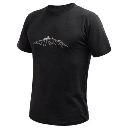 T-shirt fonctionnel homme Sensor Merino Cordura Peak noir černá