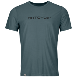 T-shirt fonctionnel homme Ortovox 150 Cool Brand Ts M gris / noir Dark Arctic Grey