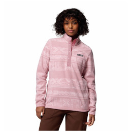 Sweat-shirt femme Columbia Benton Springs™ Printed Half Snap rose Eraser Pink Deschutes Days