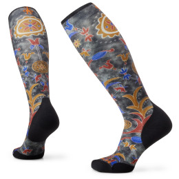 Chaussettes de ski Smartwool W Ski Tc Royal Floral Print Otc vert / bleu Black