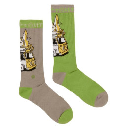 Chaussettes hautes E9 Odd Van2.4 vert / gris Assorted