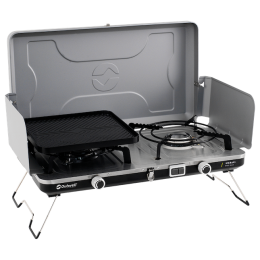 Réchaud camping Outwell Merapi Pro Duo Deluxe argenté Silver Grey