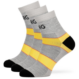 Chaussettes femme Warg Trail MID Wool 3-pack gris / jaune SvSedaCernutaCerna