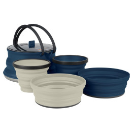 Set de vaisselle Sea to Summit X-Set: 12 5pc gris / bleu Navy / Sand
