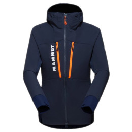 Veste femme Mammut Aenergy SO Hybrid Hooded Jacket Women bleu / orange Marine-Vibrant Orange