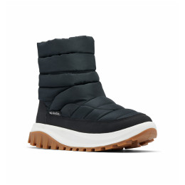 Bottes hiver femme Columbia Snowtrot™ Mid noir / blanc Black, Sea Salt