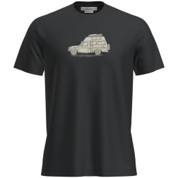 T-shirt fonctionnel homme Icebreaker M Mer 150 Tech Lite SS Tee Cosy Camper noir Black