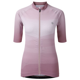 Maillot vélo femme Dare 2b Lightnint short sleeve printed jersey rose Mauve print