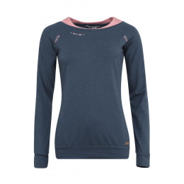 T-shirt femme Chillaz Serles 2022 bleu foncé dark blue melange