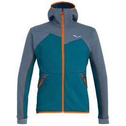 Sweat-shirt homme Salewa Solid Logo Dry M FZ HDY bleu / gris FlintStoneMelange/