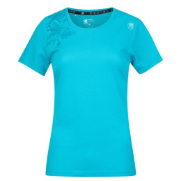 T-shirt femme Rafiki Akiyo turquoise peacock blue