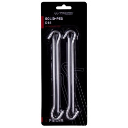 Jeu de piquets Trimm kolík SOLID-PEG - D18 - sada 4 ks argenté silver