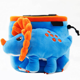 Sac à magnésie YY VERTICAL Chalk Bag Animal bleue TRICERATOPS