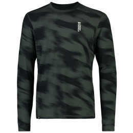T-shirt fonctionnel homme Mons Royale Cascade Merino Flex 200 Ls Rosin Motion gris / noir RosinMotion
