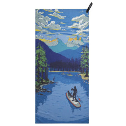 Serviette sechage rapide PackTowl Personal Body bleu clair Daydream Print