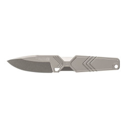 Couteau TB OUTDOOR Monobloc Knife Impact 127 Stainless Steel argenté