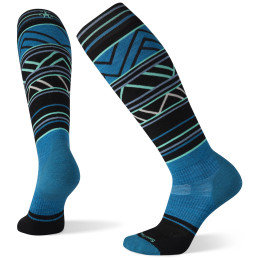 Chaussettes hautes femme Smartwool W Performance Snow Trgtd Cshn Ptrn Otc bleue OceanAbyss