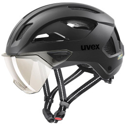 Casque vélo Uvex Stride Visor noir black matt