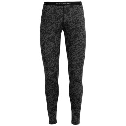 Leggings femmes Icebreaker 200 Oasis Leggings Forest Shadows noir / gris Black/Aop